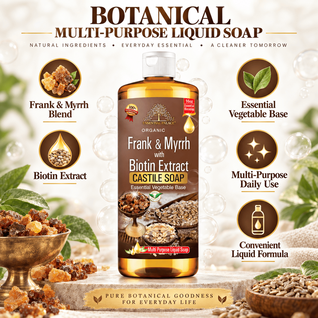 FRANK & MYYRH WITH BIOTIN EXTRACTS Castile Soap