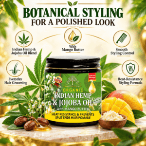 ORGANIC INDIAN HEMP & JOJOBA OIL Hair Pomade