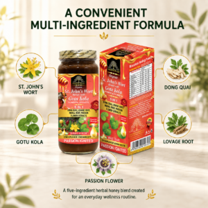 Organic St. John’s Wort Honey with Gotu Kola Honey