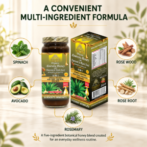 Organic Aloevera Honey with Flaxseed & Black Seed Honey