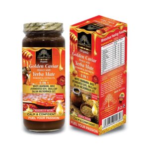 Golden Caviar Honey with Yerba Mate Honey