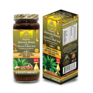 Aloevera Honey with Flaxseed & Black Seed Honey