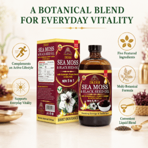 Organic Sea Moss Irish & Black Seed Oil