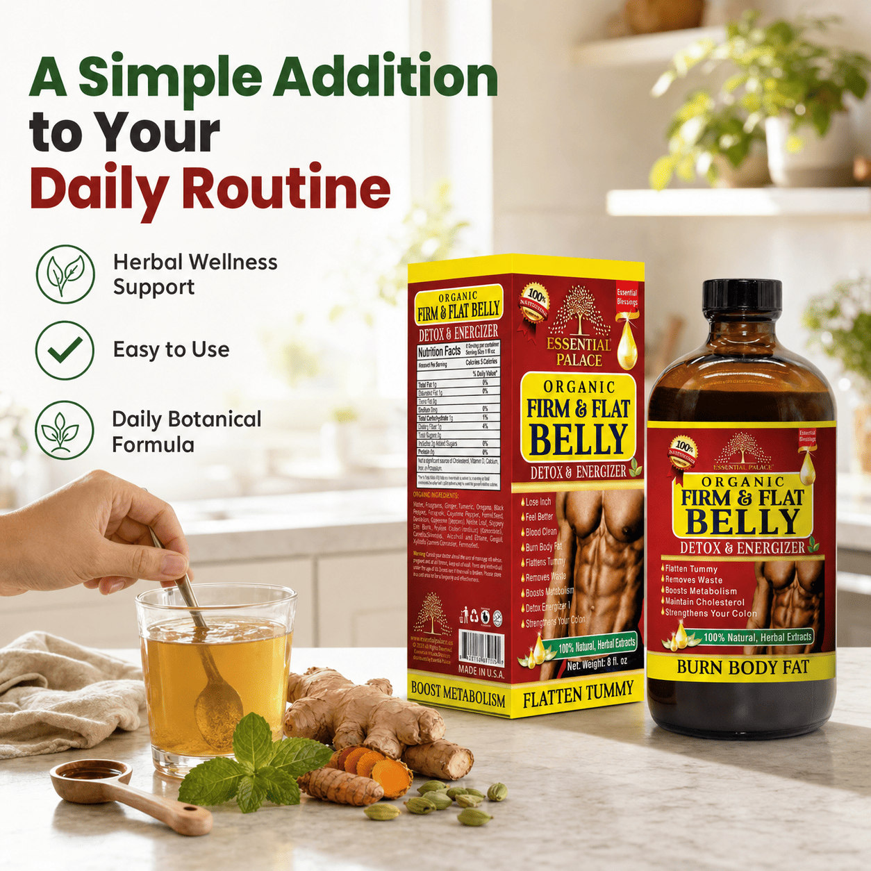 Organic FIRM & FLAT BELLY DETOX & ENERGIZER