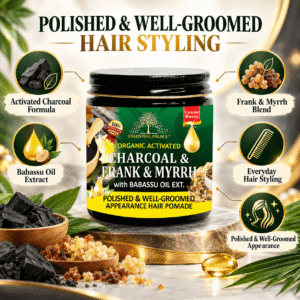 ORGANIC CHARCOAL & FRANK-MYRRH Hair Pomade
