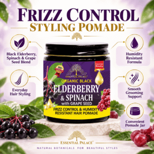 ORGANIC ELDERBERRY & SPINACH Hair Pomade