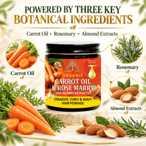 ORGANIC CARROT OIL & ROSE MARRY Hair Pomade