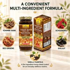 ORGANIC YOHIMBE BARK HONEY WITH RED GINSENG Honey
