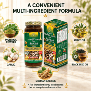 ORGANIC MORINGA HONEY WITH BLACK SEED Honey