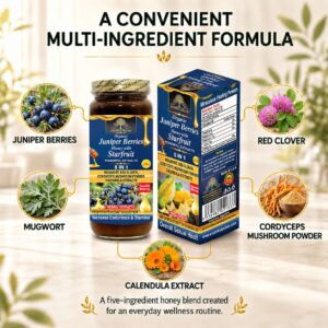 ORGANIC JUNIPER BERRIES HONEY WITH STARFRUIT HONEY