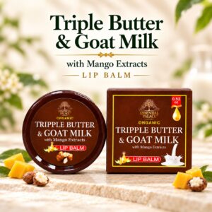 ORGANIC TRIPPLE BUTTER & GOAT MILK LIP BALM