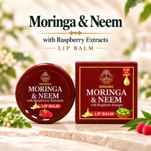 Organic Moringa & Neem Lip Balm with Raspberry Extracts