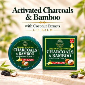 Organic Activated Charcoals & Bamboo Lip Balm with Coconut Extracts