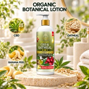 Organic CBD & Oatmeal Face & Body Lotion