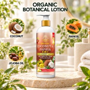 Organic Coconut & Papaya Face & Body Lotion