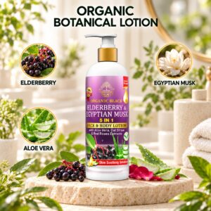Organic Black Elderberry & Egyptian Musk Face & Body Lotion