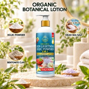 Organic Skin Lightning & Kojic Powder Face & Body Lotion