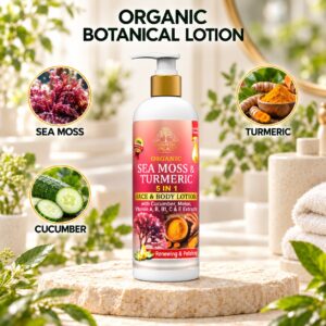 Organic Sea Moss & Turmeric Face & Body Lotion